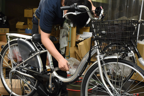 24㌅安全整備士組立リサイクル自転車 楽天市場】【完組配送】 【地域限定】 【組立・整備済み・完成車でお